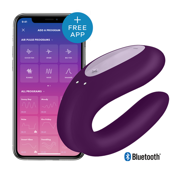 Vibrador Satisfyer Double Joy con Bluetooth