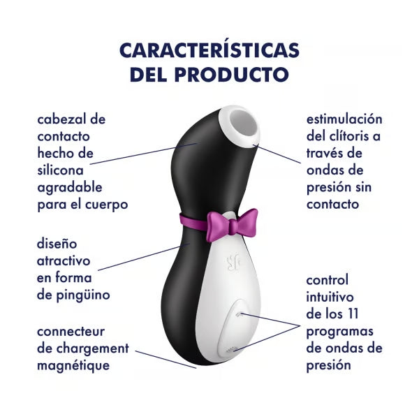 Satisfyer Penguin AirPulse Carcaterísticas del producto