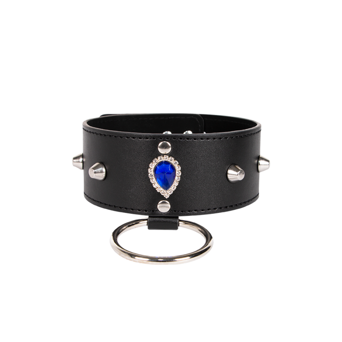 Neck Collar With Chain Black/blue