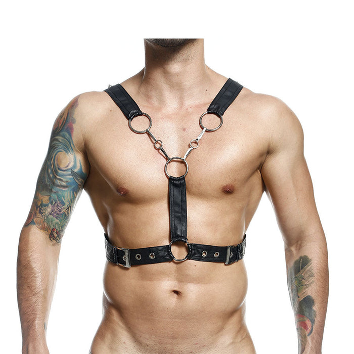 Dngeon Cross Chain Harness By Mob