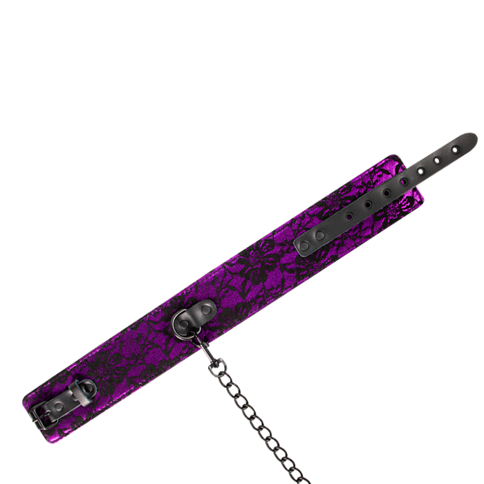 Lace Collar Purple/black