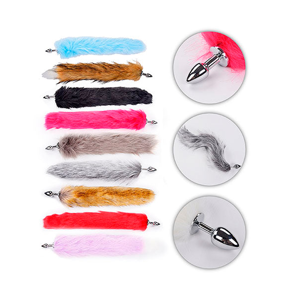 Plug Anal Metalico con Cola de Zorro Talla S Plug Anal Metalico con Cola de Zorro Talla S